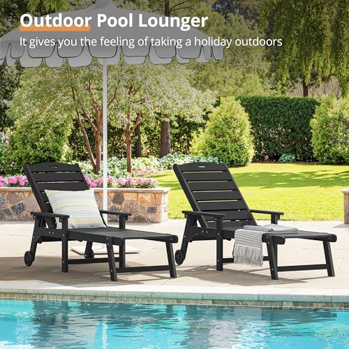 LUE BONA Outdoor Chaise Lounge, 5-Position - Image 4