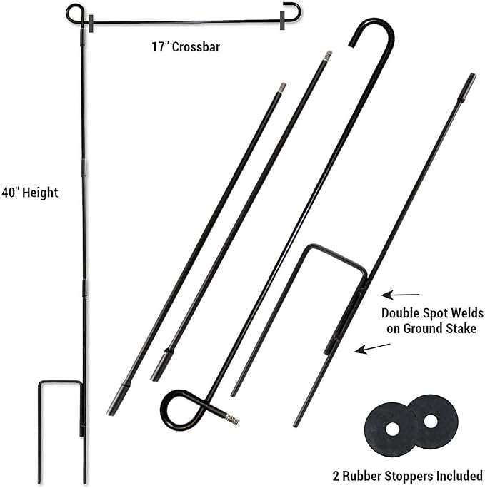 College Flags & Banners Co. Michigan Team University Wolverines 2023 and 12 Times 12x Football National Champions Garden Flag with Pole Stand Holder