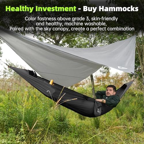 2 Adults Camping Hammock with Mosquito Net - Image 3