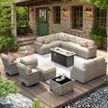 HOOOWOOO Outdoor Sectional Patio Furniture Set by DesignforBetterLife