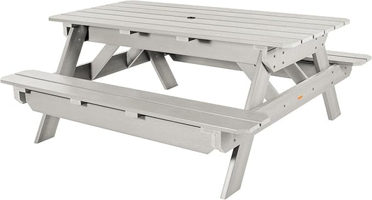 highwood Hometown Picnic Table, 6 Foot, Harbor Gray