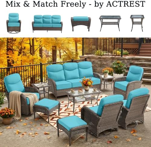 Luxury Patio Sofa Outdoor Wicker Couch - Image 5