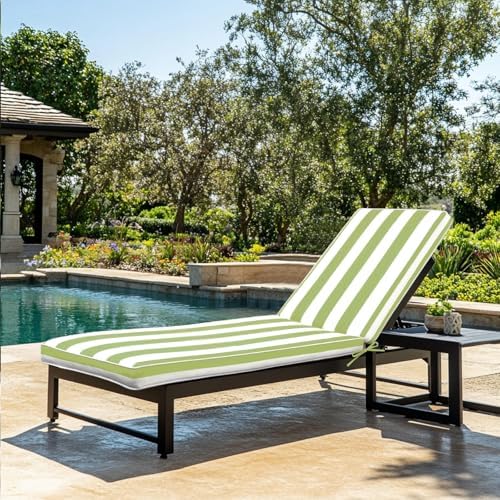 Only choice 2 Pcs Set Outdoor Lounge Chair Cushions Patio Chaise Lounge Chair - Image 2