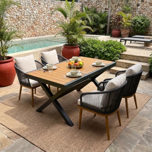 Outdoor Patio Dining Set for 5 by LayinSun
