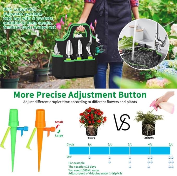 84 PCS Garden Tools Set,10pcs Succulent Tools Set Included 6pcs Large Heavy Duty Aluminum Gardening Hand Tools 12.5IN with Garden Tool Bag,Gloves Sprayer etc.Gardening Gifts for Men Women Garden Gifts