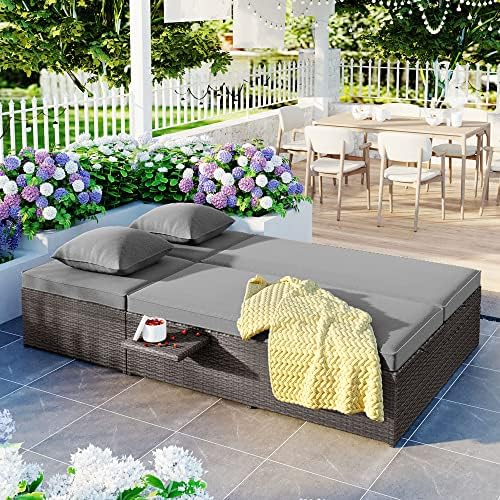 Double Chaise Lounge with Adjustable Backrest - Image 3