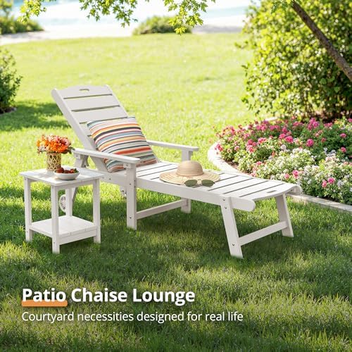 LUE BONA Outdoor Chaise Lounge Chair, 5‑Position - Image 4