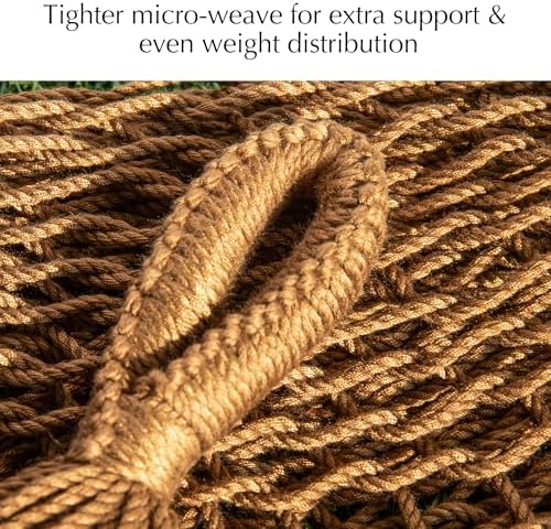 Family Handwoven Rope Mayan Hammock, 600 lbs Capacity, Extra Large - Image 7