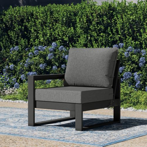 Rockaway Outdoor HDPE Left Arm Sectional Patio Corner Club Chair by Costaelm