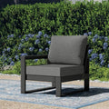 Rockaway Outdoor HDPE Left Arm Sectional Patio Corner Club Chair by Costaelm