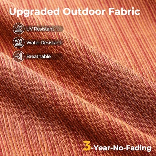 7 Pieces L Shaped Outdoor Patio Sectional Furniture - Image 3