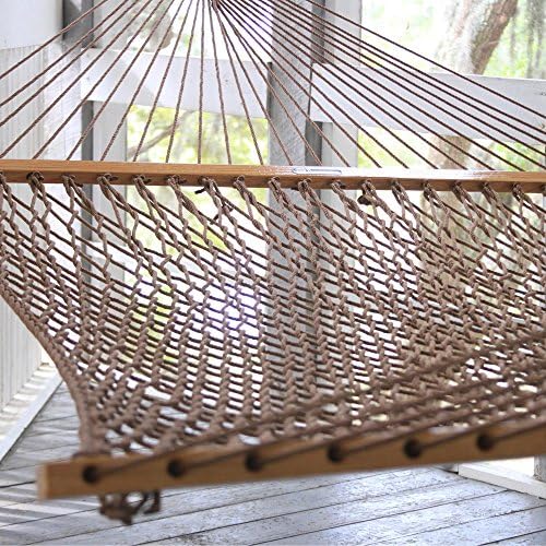 Original Pawleys Island Deluxe Antique Brown DuraCord Rope Hammock – 13 ft. x - Image 2