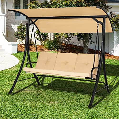 Tangkula 3 Person Porch Swing - Image 3