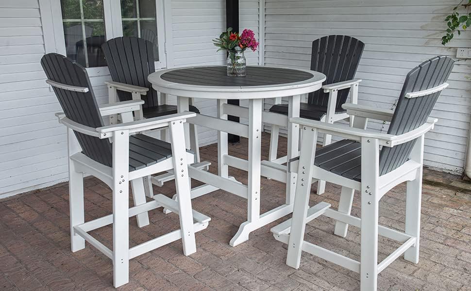 Patio Bar Table, Outdoor Height Bar Table Tall - Image 5