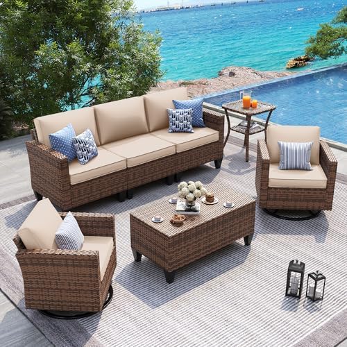 UDPATIO Patio Furniture Set, 5 Pieces Outdoor Conversation Sets by UDPATIO