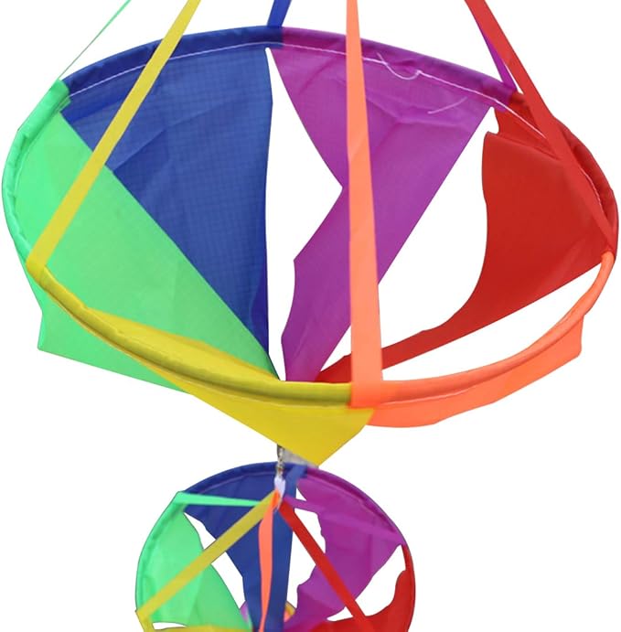 9KM DWLIFE 62" Fashion Windsocks Wind Twister Spinners Rainbow Kite Socks Flag Garden Yard Decoration