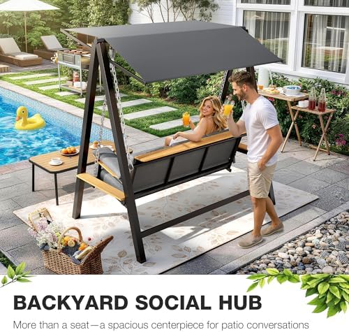 Pamapic 3-4 Seat Porch Swing - Image 2