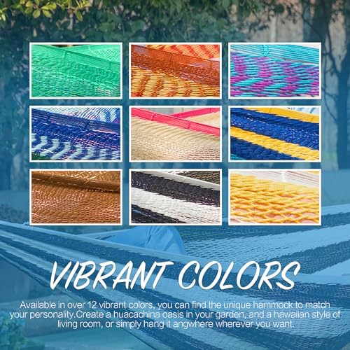 Handwoven Rope Mayan Hammock for Outside, 600 lbs Capacity - Image 7