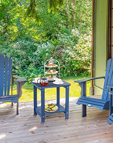 Tikea Adirondack Indoor Outdoor Side Table, Small Side Table - Image 2