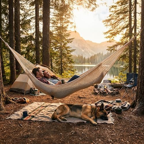 Sunnydaze Mayan XXL Double Heavy-Duty Hammock - Image 6