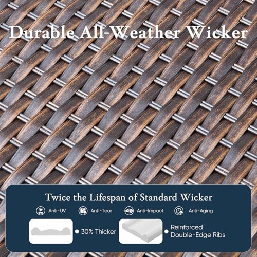Luxury 6" Thick Cushioned 7 Pieces Patio Furniture Set - Image 6