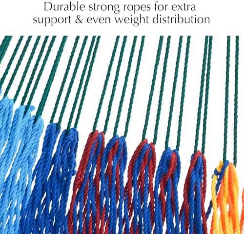 Handwoven Rope Mayan Hammock for Outside, 600 lbs Capacity - Image 5