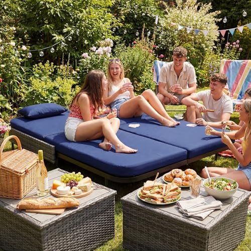 RADIATA Outdoor Double Chaise Lounge Set - Image 4