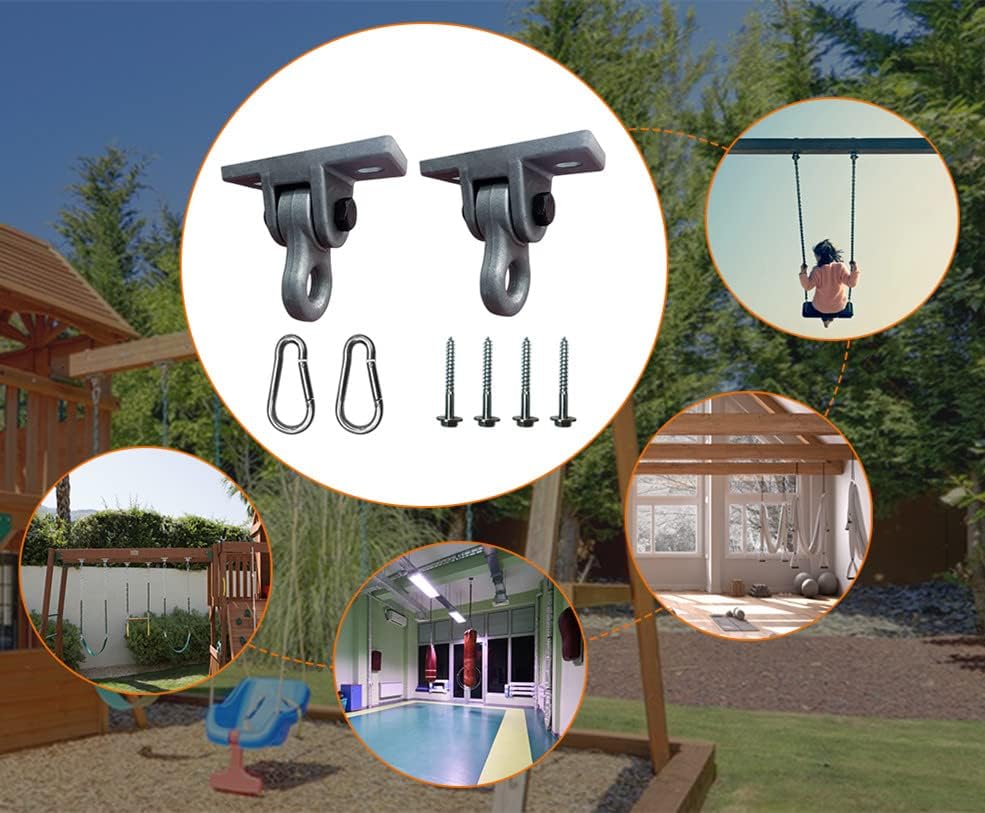 ABUSA Heavy Duty Blue Swing Hangers Screws Bolts Included Over 5000 lb Capacity - Image 6
