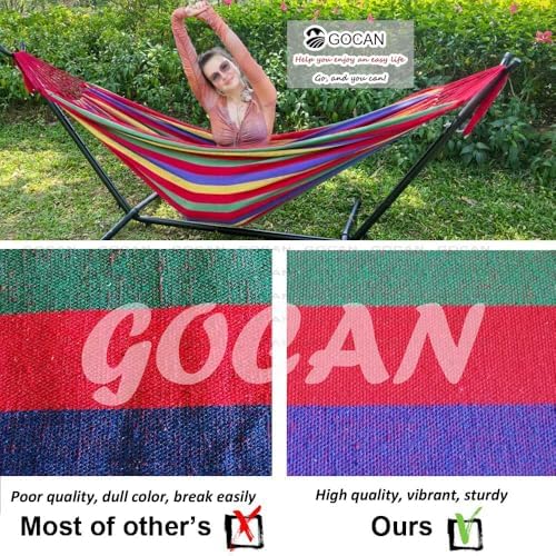 Hammock 2 Person Outdoor bedsize 220 x 160cm（Red） - Image 3