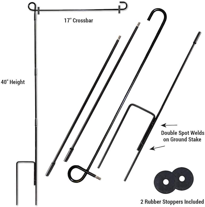 WinCraft Philadelphia Eagles Football Garden Flag and Pole Stand Holder