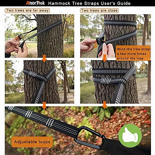 AnorTrek Camping Hammock, Super Lightweight Portable Parachute Hammock - Image 3