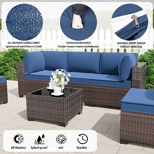 10 Pieces Outdoor Patio Furniture Set, Outdoor Sectional Furniture - Image 5