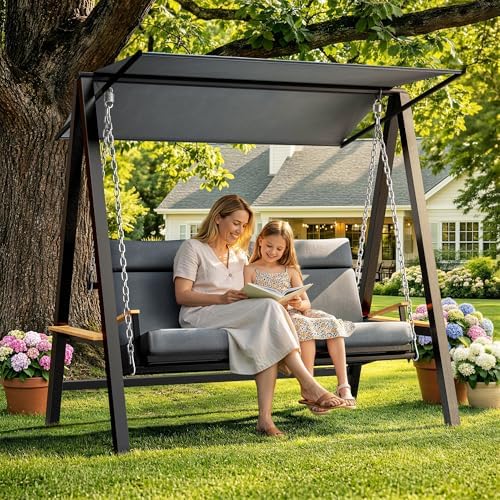 Pamapic 3-4 Seat Porch Swing by Pamapic