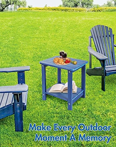 Tikea Adirondack Indoor Outdoor Side Table, Small Side Table - Image 5