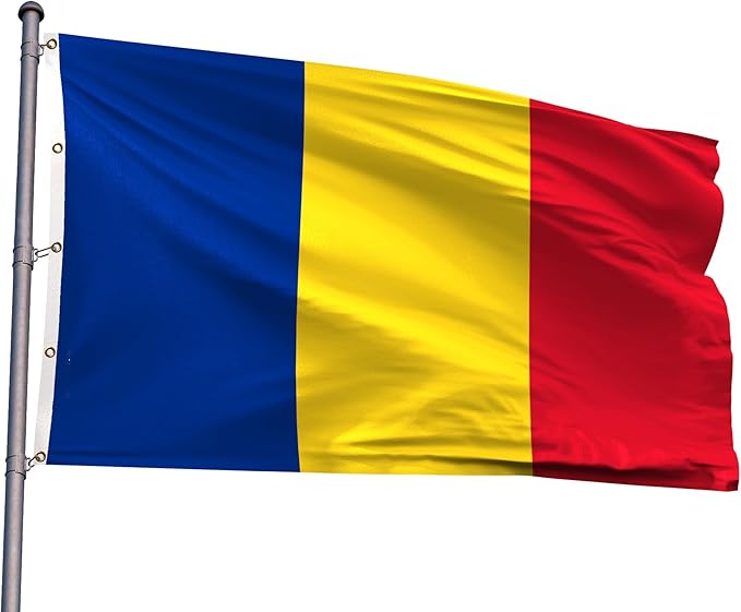 Romania Extra Large Flag 12x18FT Giant Romanian National Polyester Banner With 5 Grommets Fade Resistant Vivid Color For Patriotic Festival Events Party Decoration (Romania, 12x18FT)