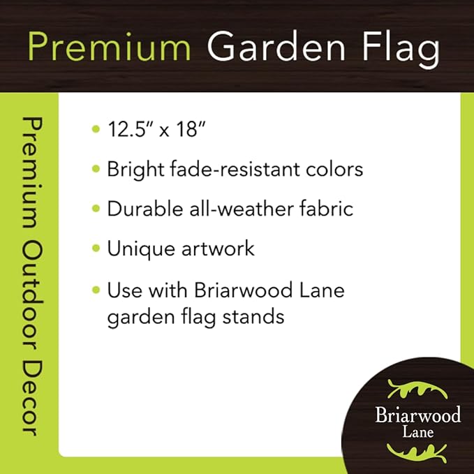 Briarwood Lane Winter Wreath Monogram Letter L Garden Flag