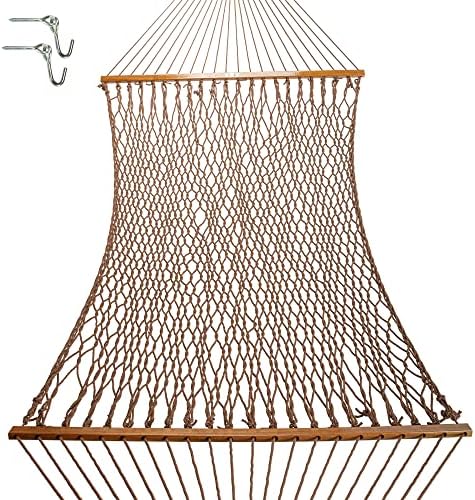 Original Pawleys Island Large Antique Brown DuraCord Rope Hammock – 13 ft. x 55 - Image 2