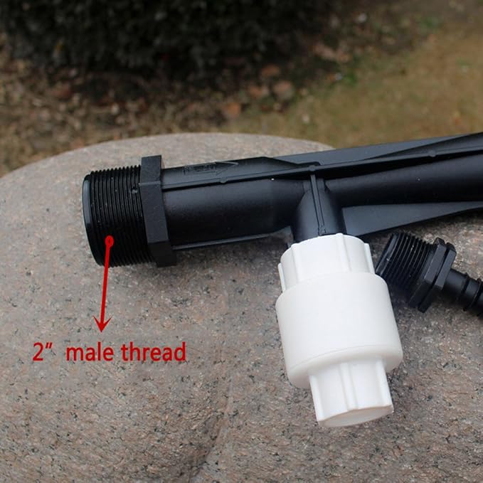 2 Inch Venturi Fertilizer Injector, Irrigation Tube Fertilizer Mixer Injector Agriculture Device Tool for Outdoor Garden Farm Lawn