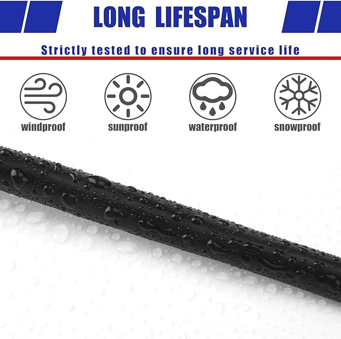 Hoolerry Solid Sprinkler System Wire 18 Gauge Irrigation Wire with UV Resistant PVC Jacket Sprinkler Cable for Underground Irrigation Field Central Control System 30v Ul Listed(18/4, 50 Ft)