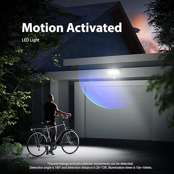 Onforu 75W LED Motion Sensor Outdoor Lights, Dusk to Dawn Flood Light Outdoor Motion Sensor, Hardwired Security Light Floodlights Outside 7500LM 6500K Daylight IP65 Waterproof (Gray)