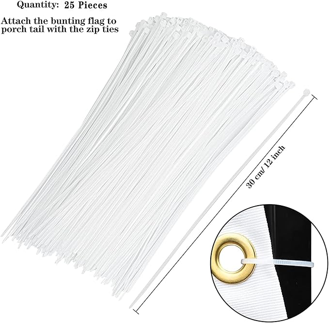 USA Pleated Fan Flag American US Bunting Flag Patriotic Half Fan Banner Flag with Canvas Header and Brass Grommets for 4th of July Memorial Day Indoor Outdoor Decoration (5, 2x4 Feet)
