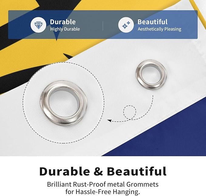 Barbados Barbadian Flag Garden Yard House 2x3 ft Flags Double Sided Print Banner Indoor Outdoor Party Home Decorations for Boat Dorm House Balcony