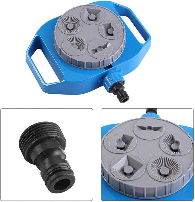 Atyhao Watering Sprinkler 5-Function Multi-use Lawn Irrigation System Plastic Pl Lawn Garden Crop