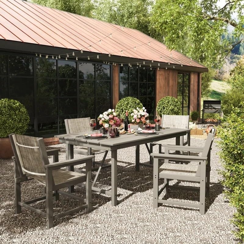 UDPATIO HDPE Outdoor Dining Table Patio Furniture Heavy Duty - Image 6