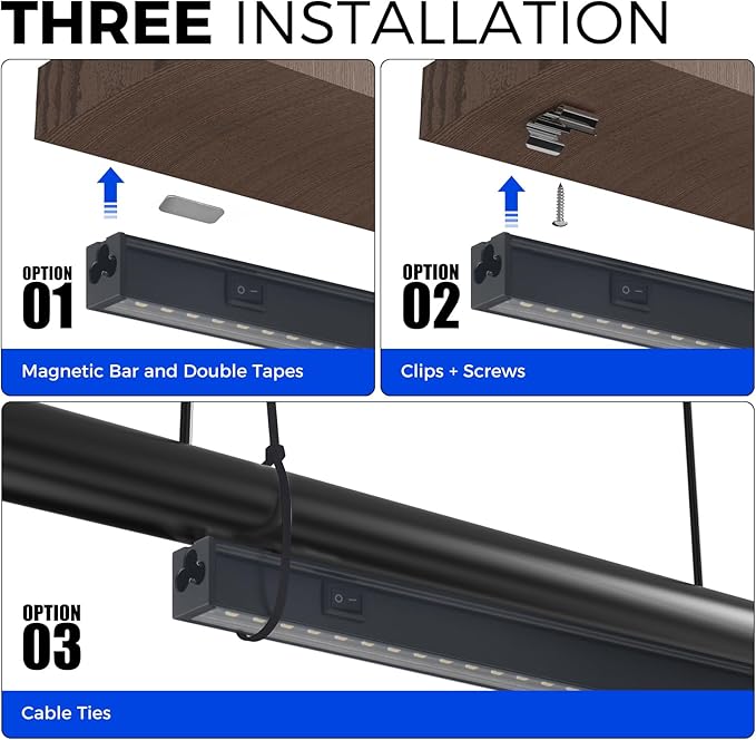 Barrina T5 Plant Lights for Indoor Growing, 3FT 128W (8 X 16W) Led Grow Light with Magnetic Design, Full Spectrum Grow Light Strip with Black Cover, Plug and Play, 5000K, 8 Packs