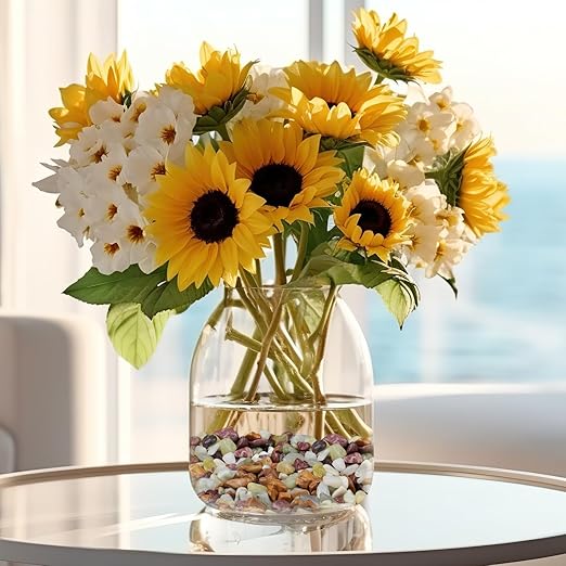 10 lbs Pebbles for Indoor Plants, Succulent Rocks, 3/8" Polished Pebbles for Bamboo, Vase, Terrarium, Natural Decorative Small River Rocks for Crafts, Cactus, Outdoor Garden Landscaping