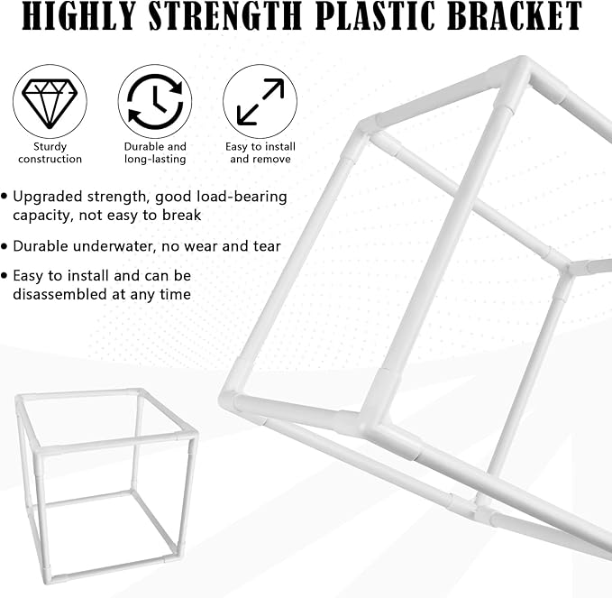 2 PCS Pond Pump Filter Bag, 10 Inch Pond Filter Box with Drawstring, Anti-Clogging Pump Barrier Bag Pump Mesh Bag for Outdoor Water Ponds Filters Pond Biological Filters