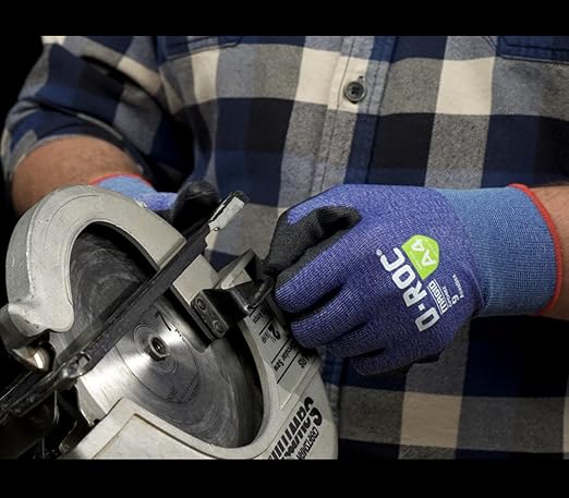 MAGID D-ROC ANSI A4 AeroDex Polyurethane Palm Coated Work Gloves, 1 Pair, Size 12/3XL, GPD482