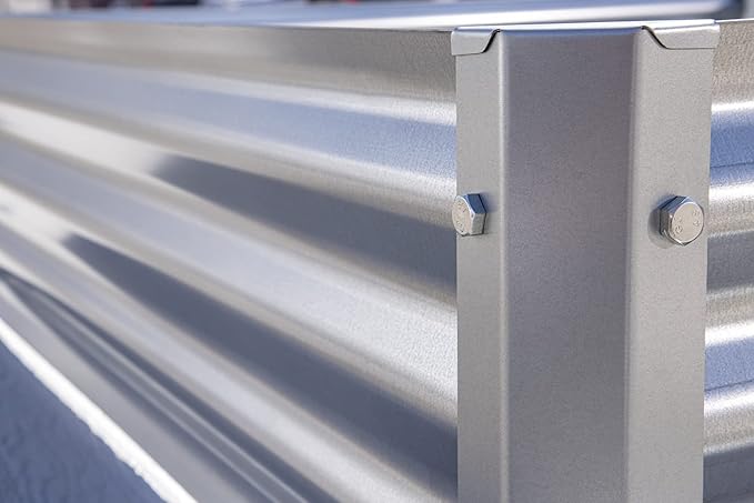 Arrow Sheds GrowIT Galvanized Steel Raised Flower and Plant Bed for The Garden or Greenhouse, 40" x 40" x 11"