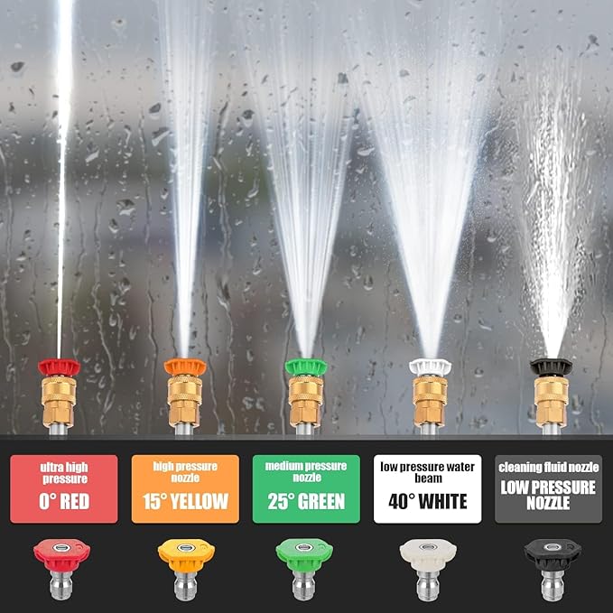 4200 PSI Gas Pressure Washer, 4.0 Max GPM 212CC 7HP Commercial Gas Power Washer, Spray Gun and Wand, 5 Nozzle Set, for Cars/Fences/Driveways/Homes/Patios/Furniture